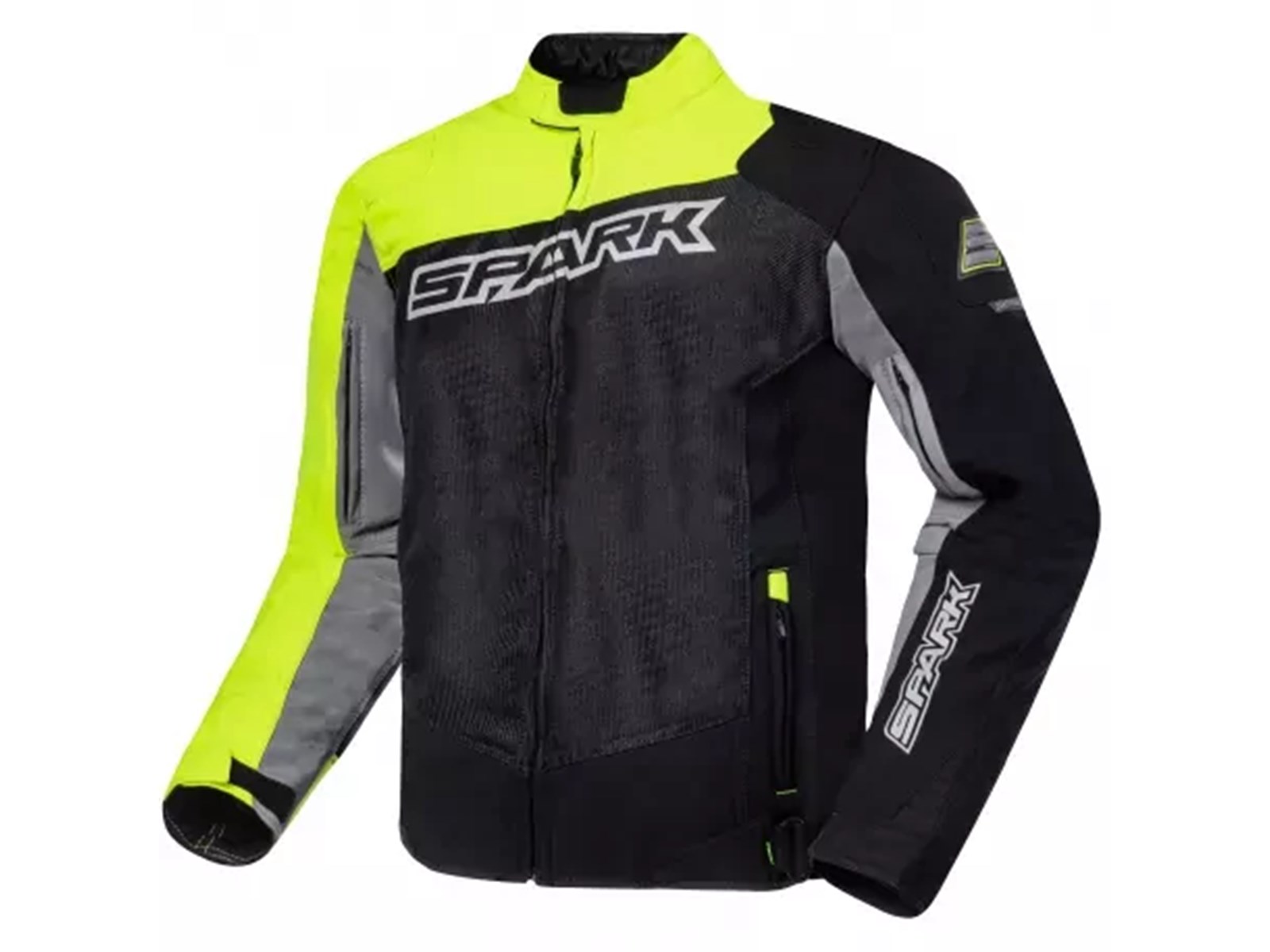 Moto jakna MONTAUK crna/fluo 4XL