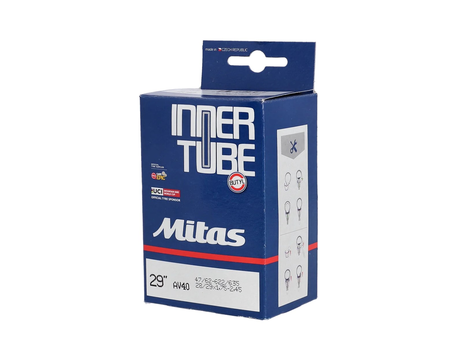 Unut. Guma Mitas 28/29 47/62-622/635 AV40mm