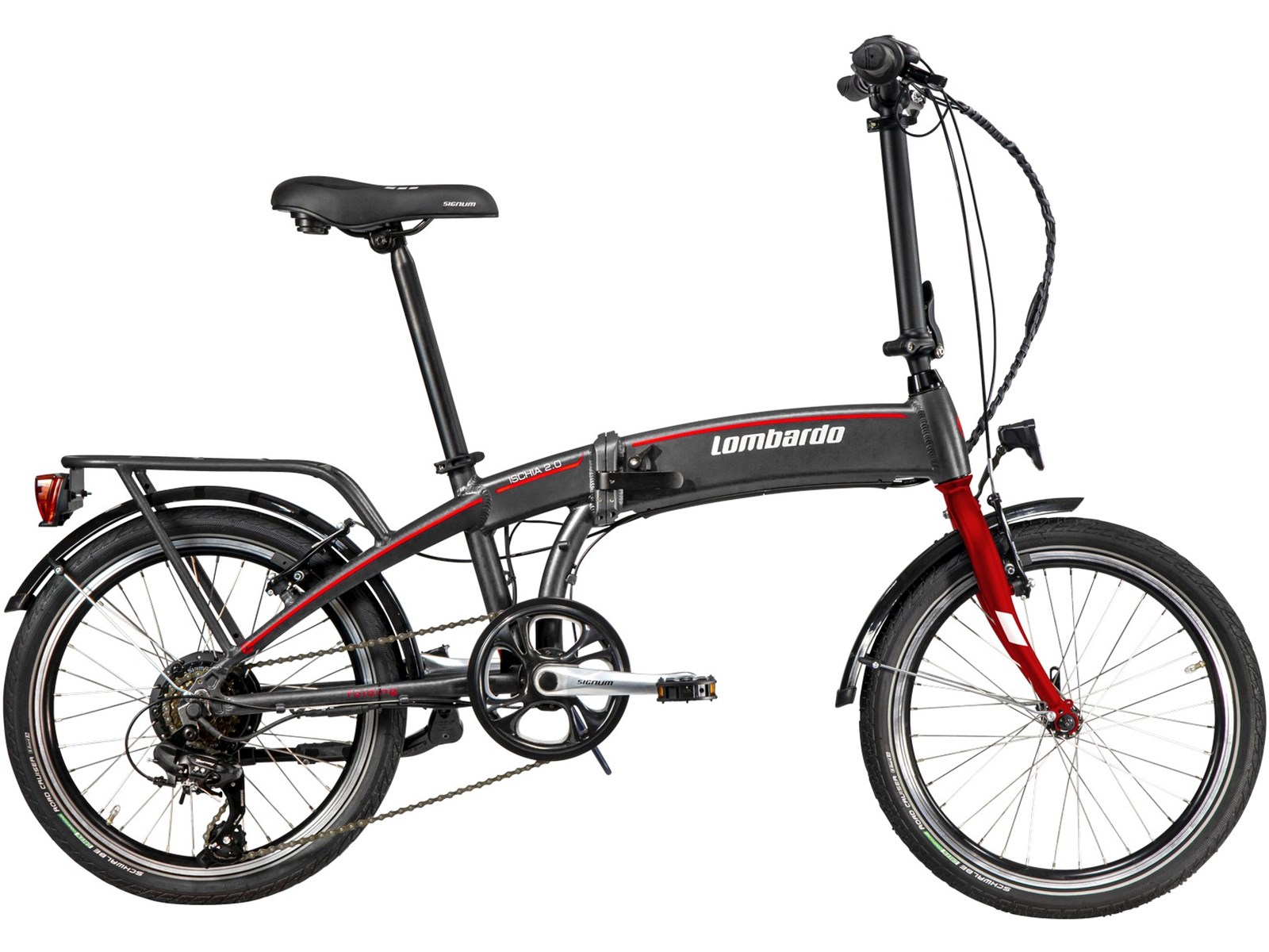 ISCHIA 20 e-bike titanium/crveni mat