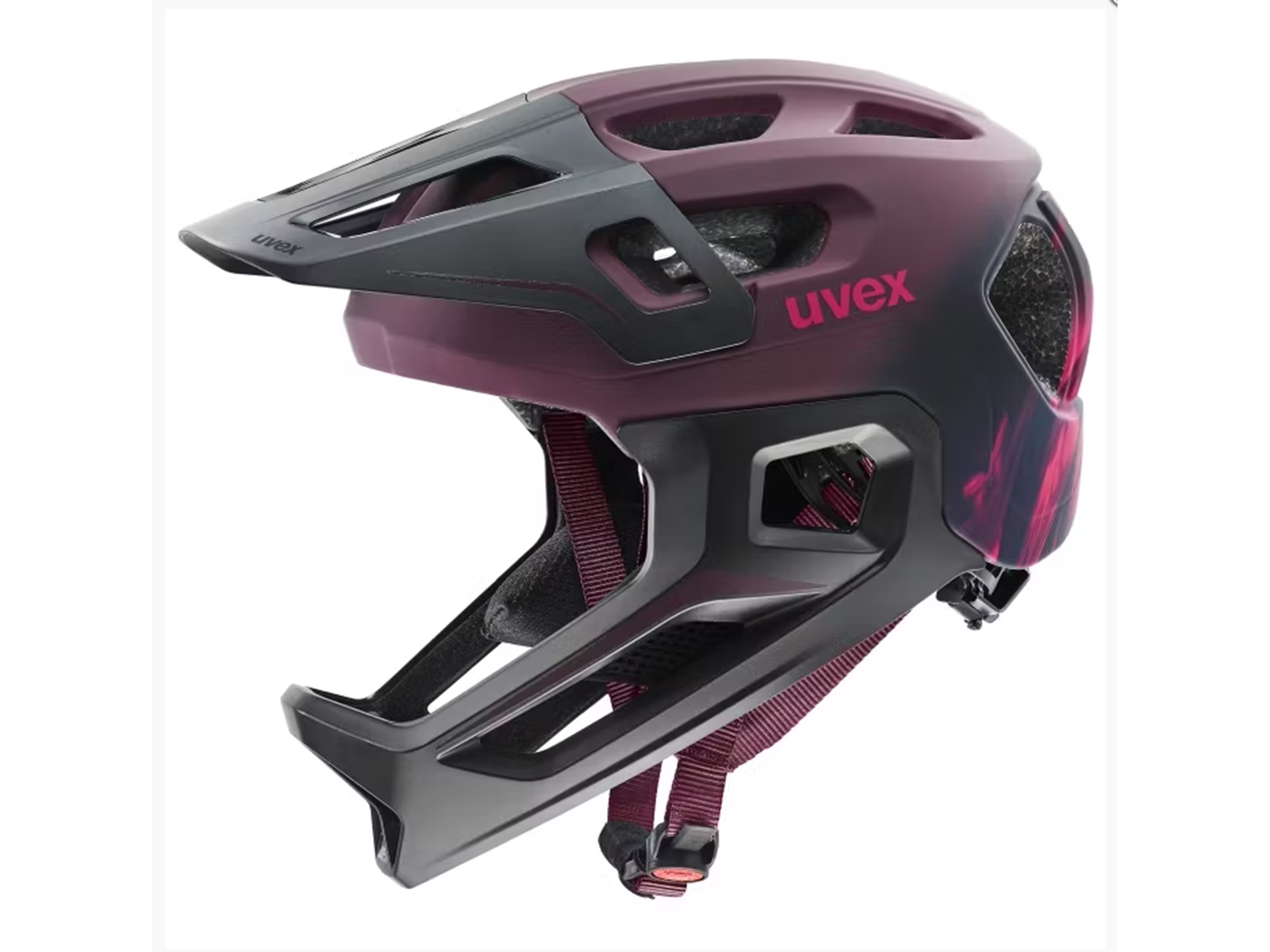 Uvex kaciga React jr. fullface 52-56 cranberry